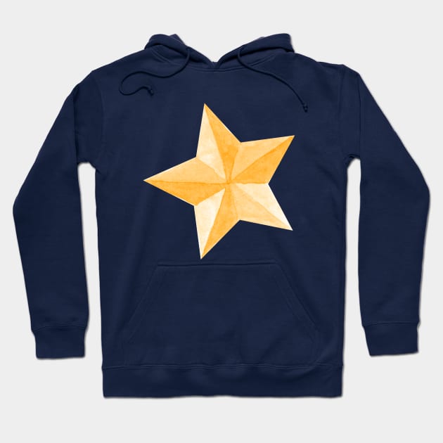 Watercolor Star Hoodie by shoko